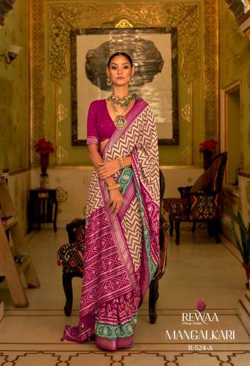 Mangalkari By Rewaa Patola Silk Partywear Saree Collection